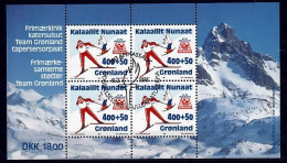 Groenland Blok Mi 5 Olympische Winterspelen 1994 Gestempeld - Usati