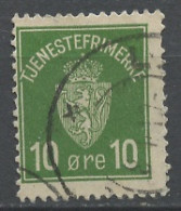 Norvège - Norway - Norwegen Service 1926 Y&T N°S2 - Michel N°D2 (o) - 10ö Armoirie - Officials