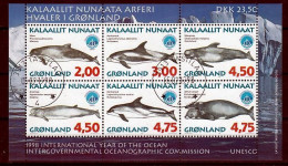 Groenland Blok Mi 14 Groenlandse Walvissen Gestempeld - Gebruikt