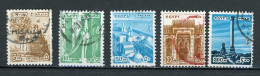 EGYPTE: MONUMENTS - N° Yt 1054+1055+1057+1060+1061 Obli. - Used Stamps