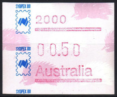 1988 Australia ATM 11 Echidna * SYDPEX 88 * $0,50 MNH * Frama Stamps Automatenmarken Etiquetas Automatici - Machine Labels [ATM]
