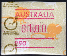 1990 Australia ATM 16 Lizard B90 * MESSE ESSEN 90 * $1,00 MNH * Frama Stamps Automatenmarken Etiquetas Automatici - Machine Labels [ATM]