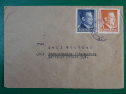 AO19 POLOGNE OCC. ALLEMAGNE BELLE LETTRE GENERAL GOUVERNEMENT 1943 LEMBERG A BRAUNSWEIG+ ++AFFR. INTERESSANT++ - Gouvernement Général