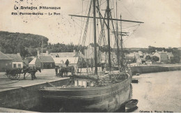 Perros Guirec * 1907 * Le Port * Bateau Voilier 3 Mâts Goëlette PROSPERITY * Chargement Chevaux Villageois - Perros-Guirec