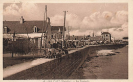 Ile Tudy * Les Remparts * Enfants Séchage Des Filets De Pêche Quais Port - Ile Tudy