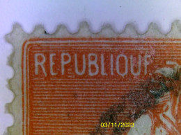 VARIETES FRANCE 1924 N° 204  SEMEUSE LIGNEE OBLITEREE - Usati