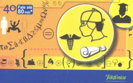 Brazil:Brasil:Used Phonecard, Telefonica, 40 Units, Medicine, 2003 - Brasilien