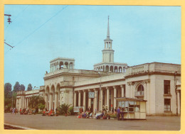 Kiosk In Front Of Train Railway Station, Sukhumi, Abkhazia, Georgia - Postal Stationery USSR - Géorgie