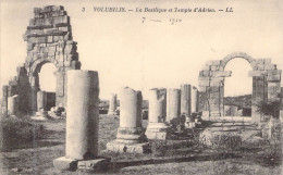 MAROC - VOLUBILIS - Basilique Et Temple D'Adrien- LL - Carte Postale Ancienne - Autres & Non Classés