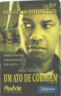 Brazil:Brasil:Used Phonecard, Telefonica, 30 Units, Movie Um Ato De Coragem, 2002 - Brasilien