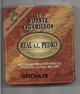 PUBLICITE - BOITE CIGARES - REAL A.L. PEDRO - CUBA - Boîtes