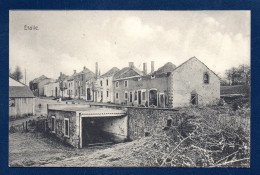 Etalle. Maisons Incendiées ( 22 Août 1914). Café. Passants Et Enfants. Pub Englebert. - Etalle