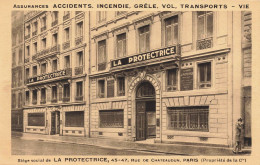 Paris * 9ème * Façade Siège Social Assurances LA PROTECTRICE * 45 47 Rue De Châteaudun - Distretto: 09