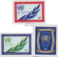 UNO - New York 226B-228B (kompl.Ausg.) Postfrisch 1970 UNO-Charta - Unused Stamps