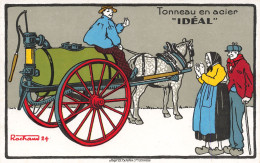Publicité - Tonneau En Acier - Idéal - Racham 24  - Carte Postale Ancienne - Advertising