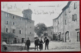 CPA 1908 Joyeuse - Place Et Vieille Tour Dans Le Haut Joyeuse (07 France) - Joyeuse