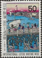 JAPAN 1972 International Correspondence Week - 50y. - Eitai Bridge (Hiroshige III) FU - Usados
