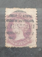 SOUTH AUSTRALIA 1860 QUEEN VICTORIA CAT GIBBONS N 27 (DEFECTS) - Oblitérés