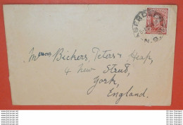 AUSTRALIEN 166 Georg VI. -- Aberdeen 27.02.1948 -- Brief Cover (2 Foto)(38731)QV? - Storia Postale