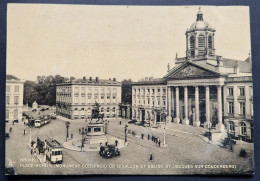 BELGIQUE - Bruxelles - Place Royale - Tramway Tram Vieilles Voitures - CPA Carte Postale Ancienne - Vers 1960 - Places, Squares