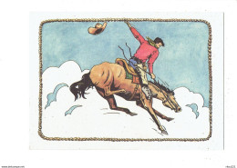 Cpm - Publicité " Hôtel CHEYENNE - MARNE La VALLEE - Euro DISNEY - HOMME  CHEVAL Cavalier - Illustration Cow-boy - Disneyland