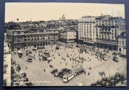 BELGIQUE - Bruxelles - Gare Du Nord Place Rogier - Tramway Tram Voitures Bus - CPA Carte Postale Ancienne - Vers 1960 - Places, Squares