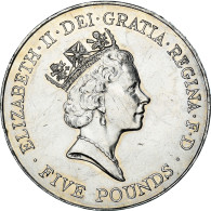 Monnaie, Grande-Bretagne, Elizabeth II, 5 Pounds, 1996, TTB+, Argent, KM:974a - 5 Pond