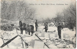 Canada   -  Cutting Ice On White  Mud River , Gladstone  , Man - Autres & Non Classés