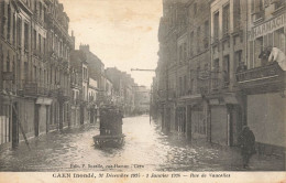 Caen * Inondé , Inondations * 31 Décembre 1925 1er Janvier 1926 * La Rue De Vaucelles * Pharmacie - Caen