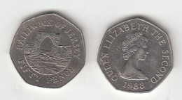Jersey 50p Fifty Pence Coin Decimal 1988 (Large Format) Circulated - Jersey