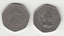 Jersey 50p Fifty Pence Coin Decimal 1985 (Large Format) Circulated - Jersey