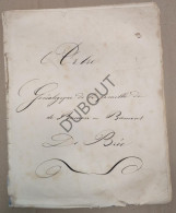 Bree/Schalkhoven/Borgloon - Généalogie Famille De Borman - 1819 (P337) - Manuscritos