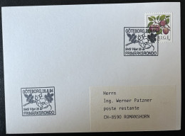 SP CARTE / FRUIT PRUNES / 1994 / GOTEBORG SUEDE SVERIGE FRIMARKSRONDO - Storia Postale