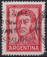 Argentine YT 604B Mi 765IIa Sn 692 Année 1959-62 1961 (Used °) José Francisco De San Martín - Oblitérés