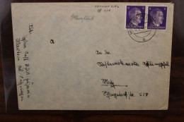 1941 Hudingen Hampont Löthringen Dt Reich Lorraine Cover Occupation Besetzung Westmark Entier - Guerra De 1939-45