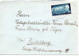 57507 - DDR - 1953 - 24Pfg Bluecher EF A Bf HALLE -> Westdeutschland - Cartas & Documentos