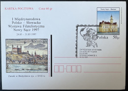 SP CARTE / POLOGNE POLSKA / NOWY SACZ RATUSZ 1997 / ROSE - Briefe U. Dokumente