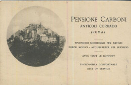 PENSIONE CARBONI - Anticoli Corrrado (ROMA)  - Von 1928 (59493) - Bars, Hotels & Restaurants