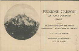 PENSIONE CARBONI - Anticoli Corrrado (ROMA)  - Von 1928 (59493) - Bar, Alberghi & Ristoranti