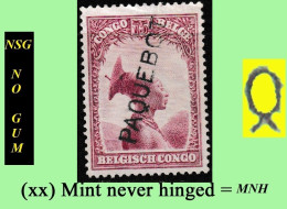 1931 ** CONGO BELGE / BELGIAN CONGO COB 173 PAQUEBOT ETHNIC +  (SINGULAR ) ( X 1 Stamp MNH NSG) NO GUM + NO FRAME - Nuovi