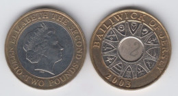 Jersey Two Pound Coin £2 Circulated Dated 2003 - Jersey