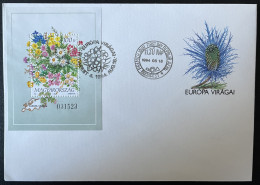 SP ENVELOPPE HONGRIE BUDAPEST MAGYARORSZAG FLEURS FLOWERS 1994 EUROPA VIRAGAI - Briefe U. Dokumente