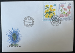 SP ENVELOPPE HONGRIE BUDAPEST MAGYARORSZAG FLEURS FLOWERS 1994 EUROPA VIRAGAI - Lettres & Documents