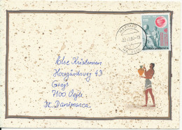 Greece Cover Sent To Denmark 22-9-1998 Single Franked - Covers & Documents