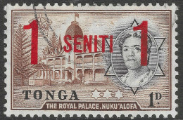 Tonga. 1968 New Currency Surcharges. 1s On 1d Used. SG 228 - Tonga (...-1970)