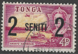 Tonga. 1968 New Currency Surcharges. 2s On 4d Used. SG 229 - Tonga (...-1970)