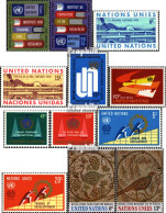 UNO - New York 208-219 (kompl.Ausg.) Jahrgang 1969 Komplett Postfrisch 1969 Frieden, Mosaik U.a. - Neufs