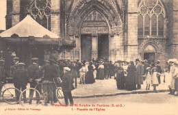 CPA 91 SAINT SULPICE DE FAVIERES / PELERINAGE / FACADE DE L'EGLISE - Saint Sulpice De Favieres