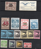 Danemark Lot De 16 Timbres De Chemins De Fer Luxe ** - Paquetes Postales