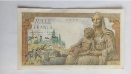 Billet Banque De France 1000 Francs Déesse Déméter 1942 - 1 000 F 1942-1943 ''Déesse Déméter''